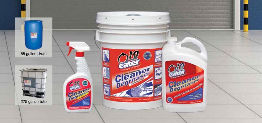 Floor cleaning machines for oil stained floors