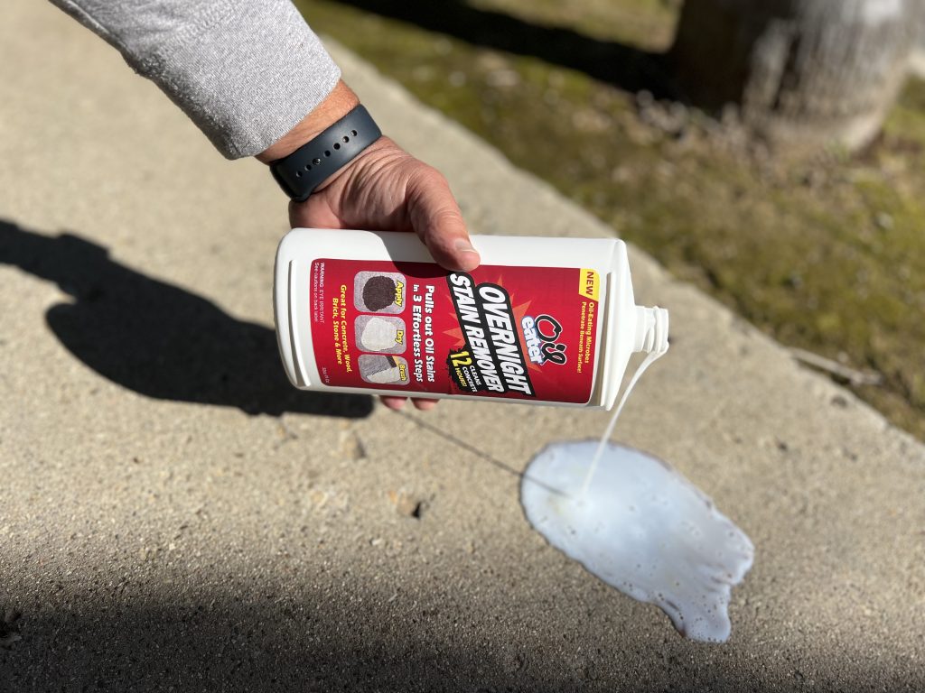 Oil Stain on Driveway